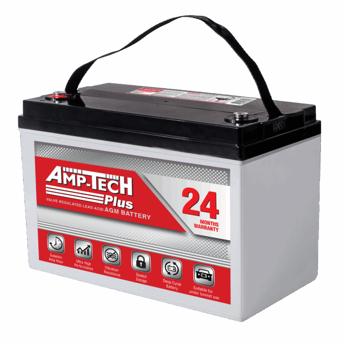 AT121000DSP VRLA Battery by Amp-tech for Adventure Applications