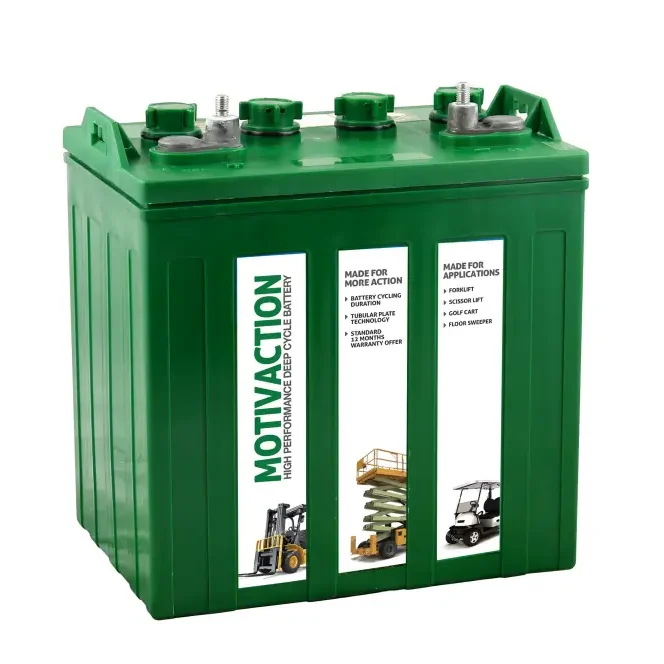 M875T Tubular Plate Battery by Motivaction for Industrial Applications.