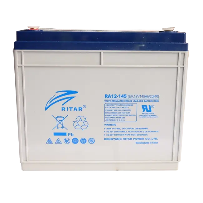 EV12-145 EV Series Battery by Ritar for Electric Motorcycles, Electric Bikes, Golf Carts, Wheelchairs & Electric Tractors Applications.