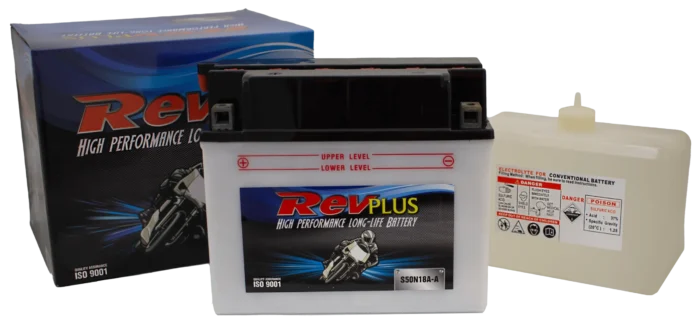S50N18A-A Motorcycle Battery by Revplus for Motorcycle Applications