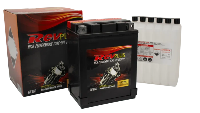 STX14AH-BS-PW Motorcycle Battery by Revplus for Motorcycle Applications