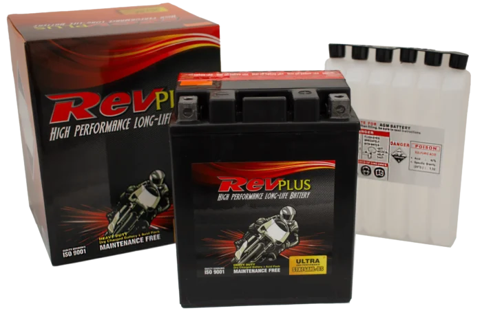 STX14AHL-BS Motorcycle Battery by Revplus for Motorcycle Applications