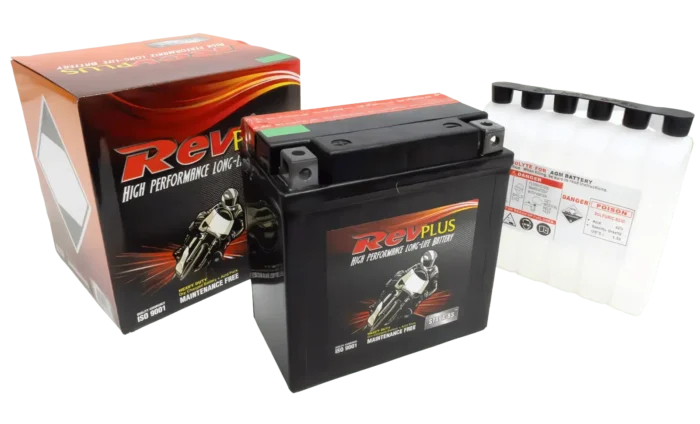 STX9A-BS Motorcycle Battery by Revplus for Motorcycle Applications