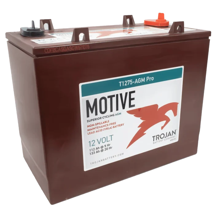 T1275-AGM-PRO AGM Battery by Trojan for industrial and commercial applications