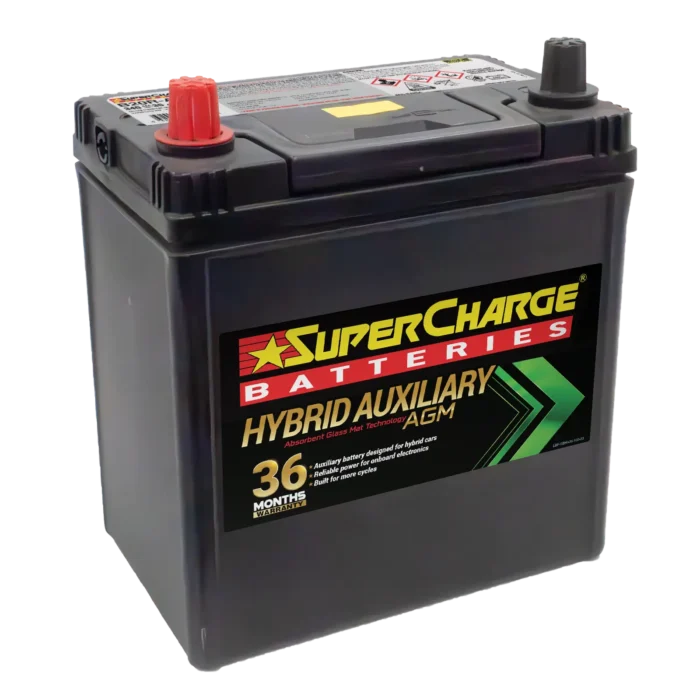 B20R-AGM Hybrid Auxiliary Battery by Supercharge Batteries for Hybrid Auxiliary Applications