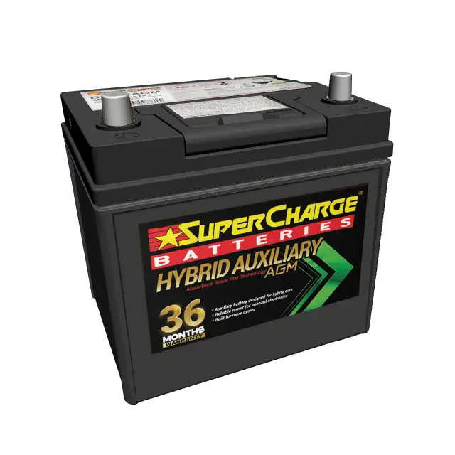 D23R-AGM Hybrid Auxiliary AGM Battery by Supercharge Batteries for Hybrid Auxiliary Applications
