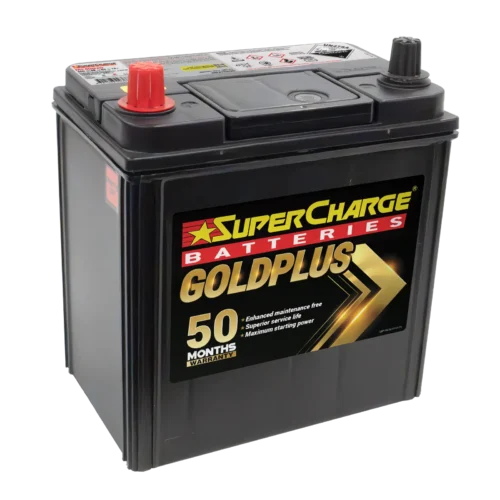 MF40B20 maintenance-free battery by Supercharge Batteries for Japanese automotive applications.