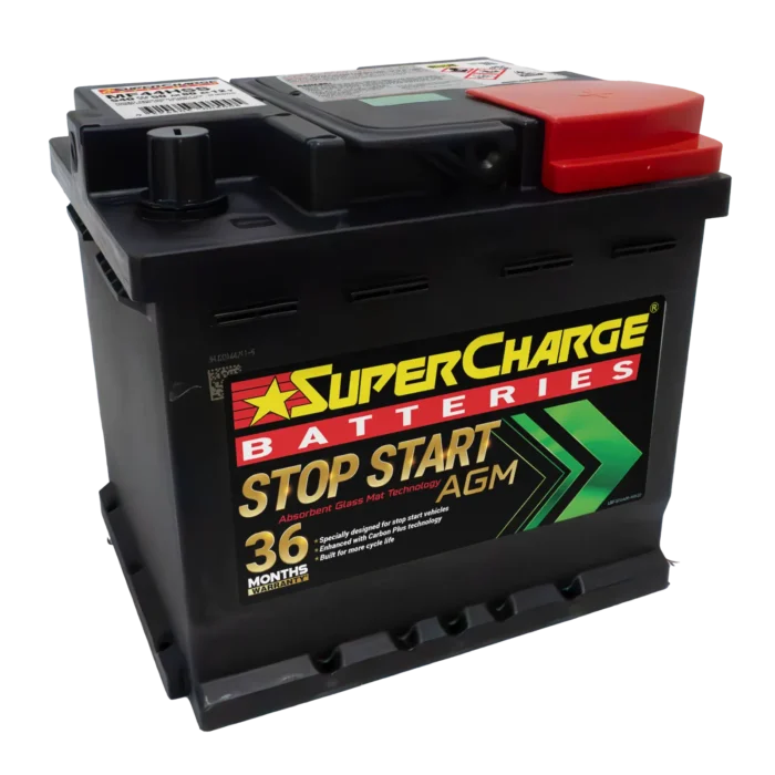 MF44HSS Stop-Start Battery by Supercharge Batteries for AGM Applications and In-Cabin Installation