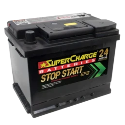 MF55HEF Stop-Start Battery by Supercharge Batteries for stop-start vehicles and EFB in-cabin applications