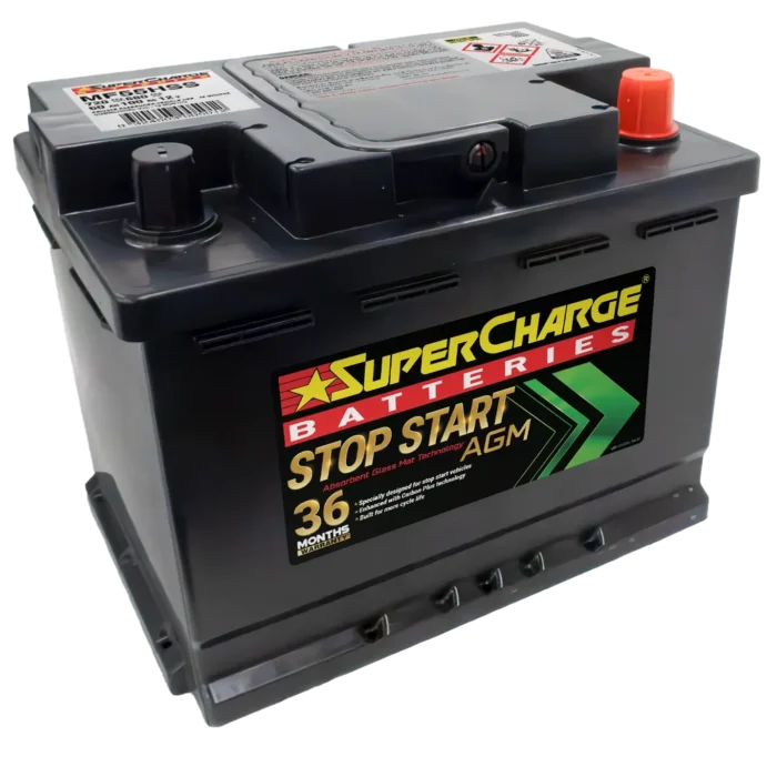 MF55HSS Stop-Start Battery by Supercharge Batteries for AGM Applications and In-Cabin Installation