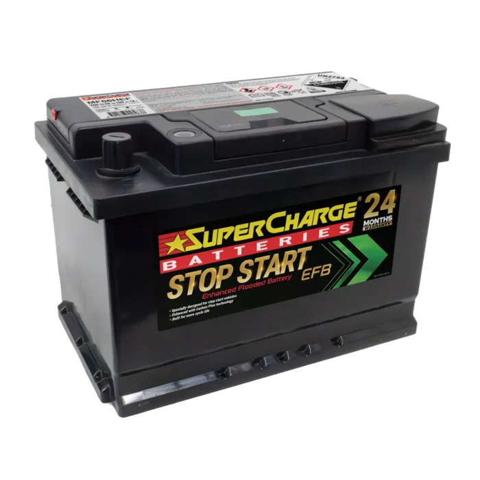 MF66HEF Stop-Start Battery by Supercharge Batteries for stop-start vehicles and EFB in-cabin applications