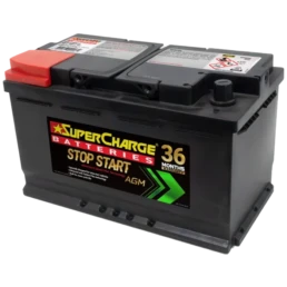 MF77HSSR Stop-Start Battery by Supercharge Batteries for stop-start vehicles and AGM in-cabin applications