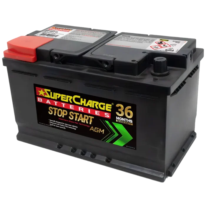 MF77HSSR Stop-Start Battery by Supercharge Batteries for stop-start vehicles and AGM in-cabin applications