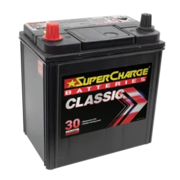 NS40Z Classic Battery by Supercharge Batteries for Japanese Automotive Applications.