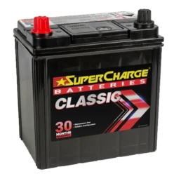 NS40ZA Classic Battery by Supercharge Batteries for Japanese Automotive Applications.