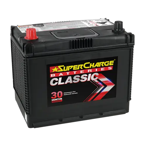Supercharge Batteries NS70 Classic Fully-Sealed Maintenance-Free Battery for 4WD and Truck Applications