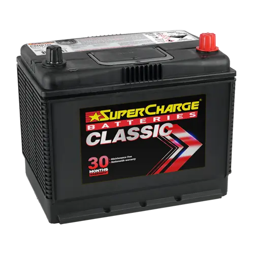 Supercharge Batteries NS70L Classic Fully-Sealed Maintenance-Free Battery for 4WD and Truck Applications