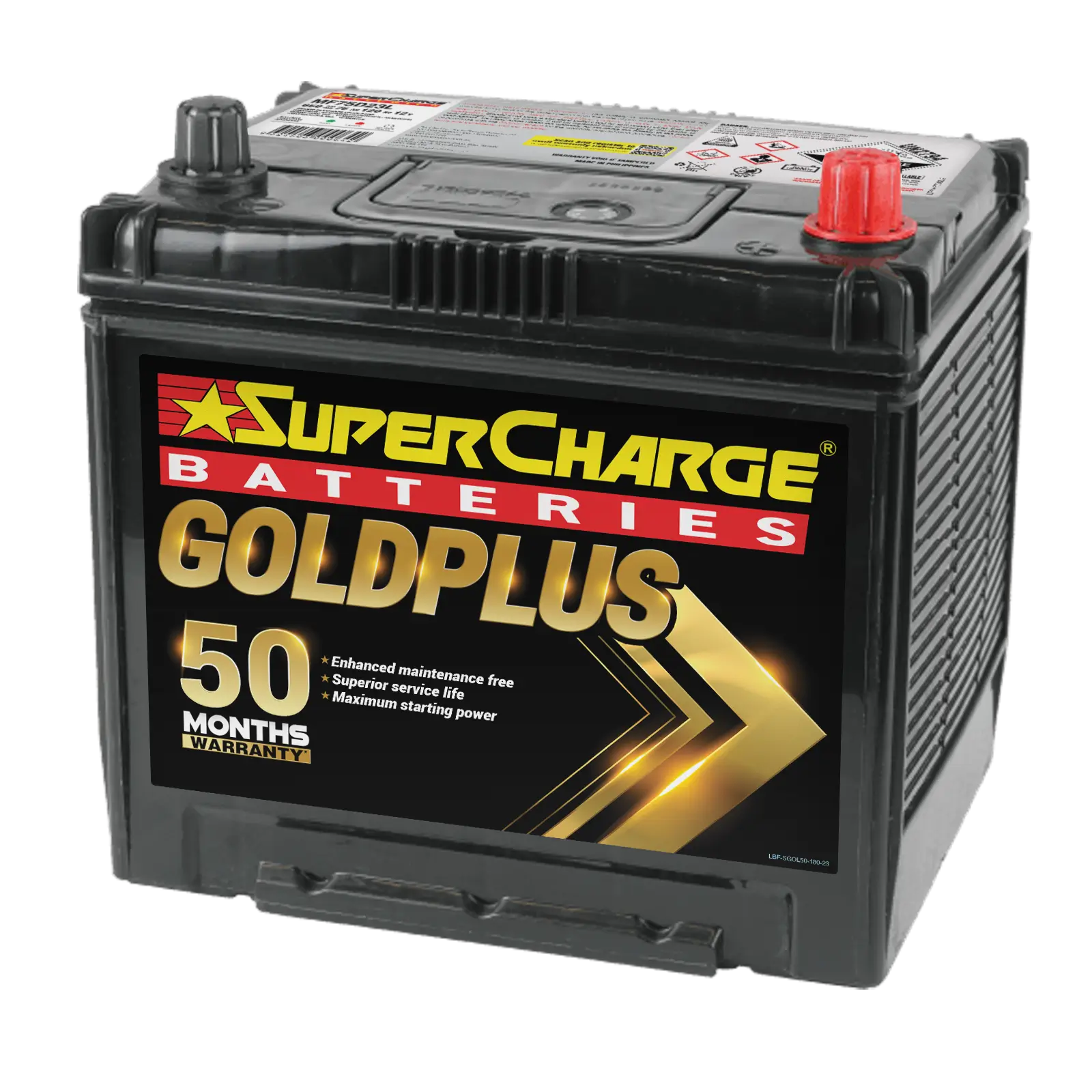 GoldPlus MF75D23L Japanese Automotive battery by Supercharge Batteries