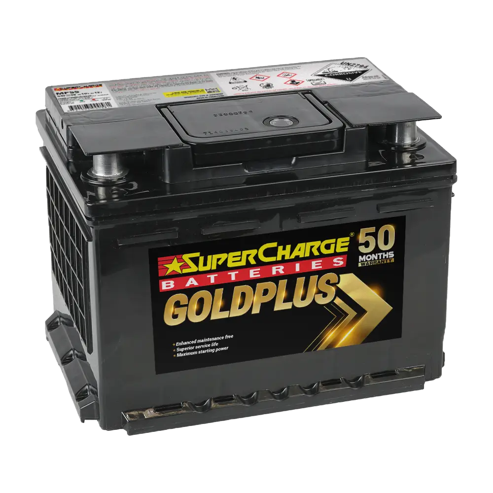 GoldPLus MF55 European Automotive battery by Supercharge Batteries