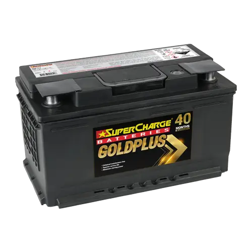 GoldPlus MF77 European Automotive battery by Supercharge Batteries