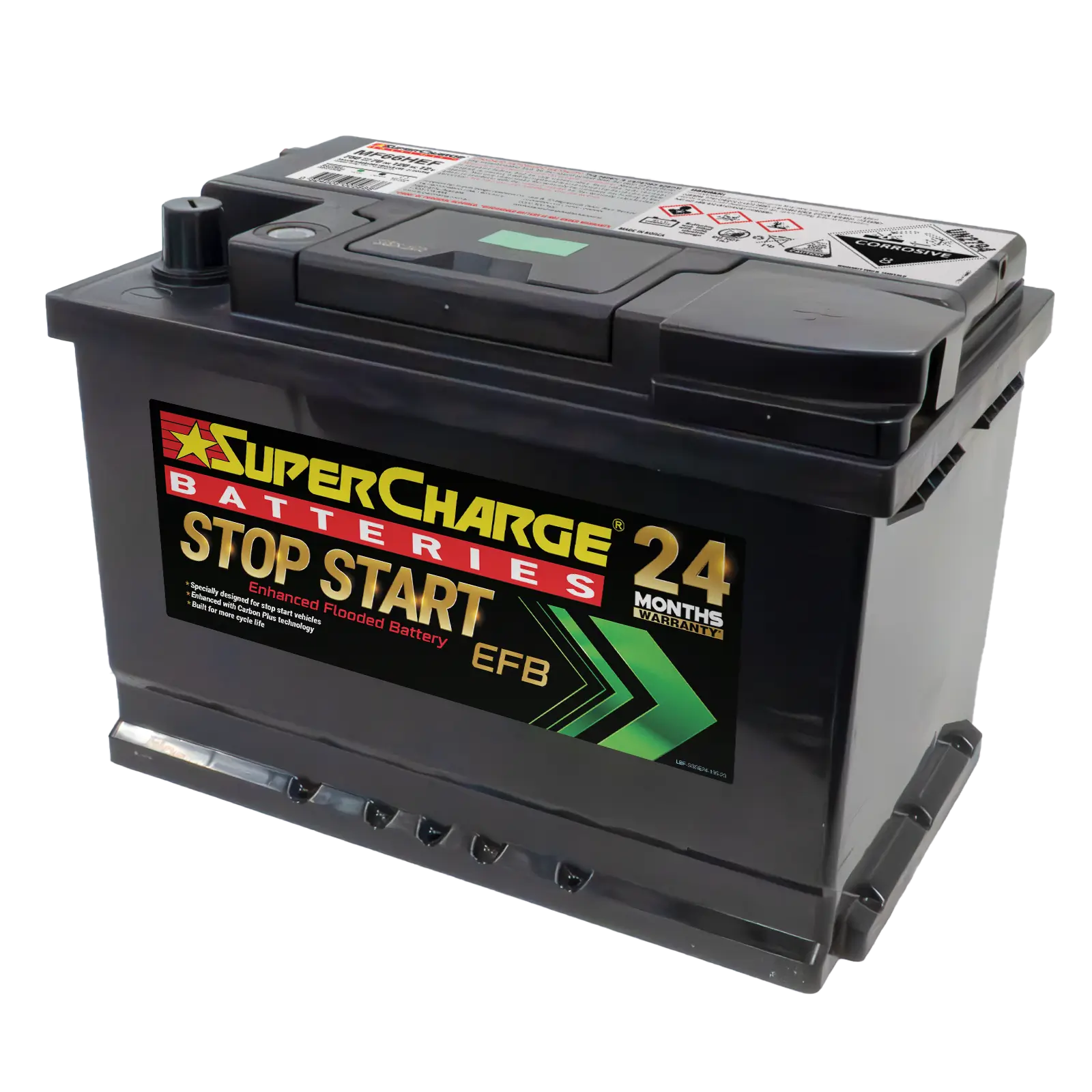 Stop-Start MF66HEF EFB battery by Supercharge Batteries