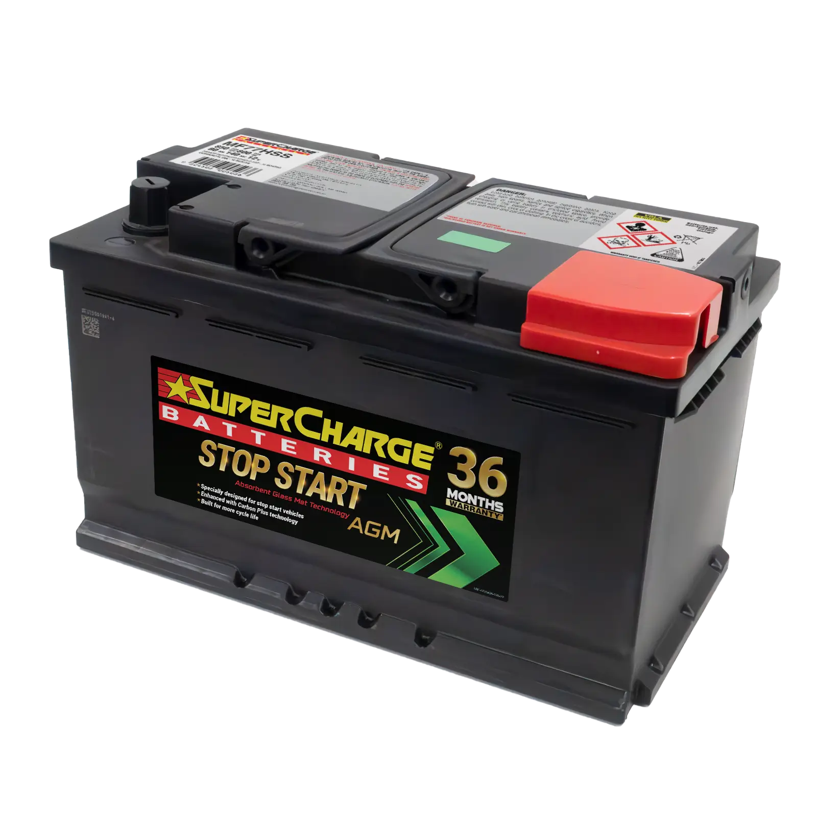 Stop-Start MF77HSS AGM battery by Supercharge Batteries