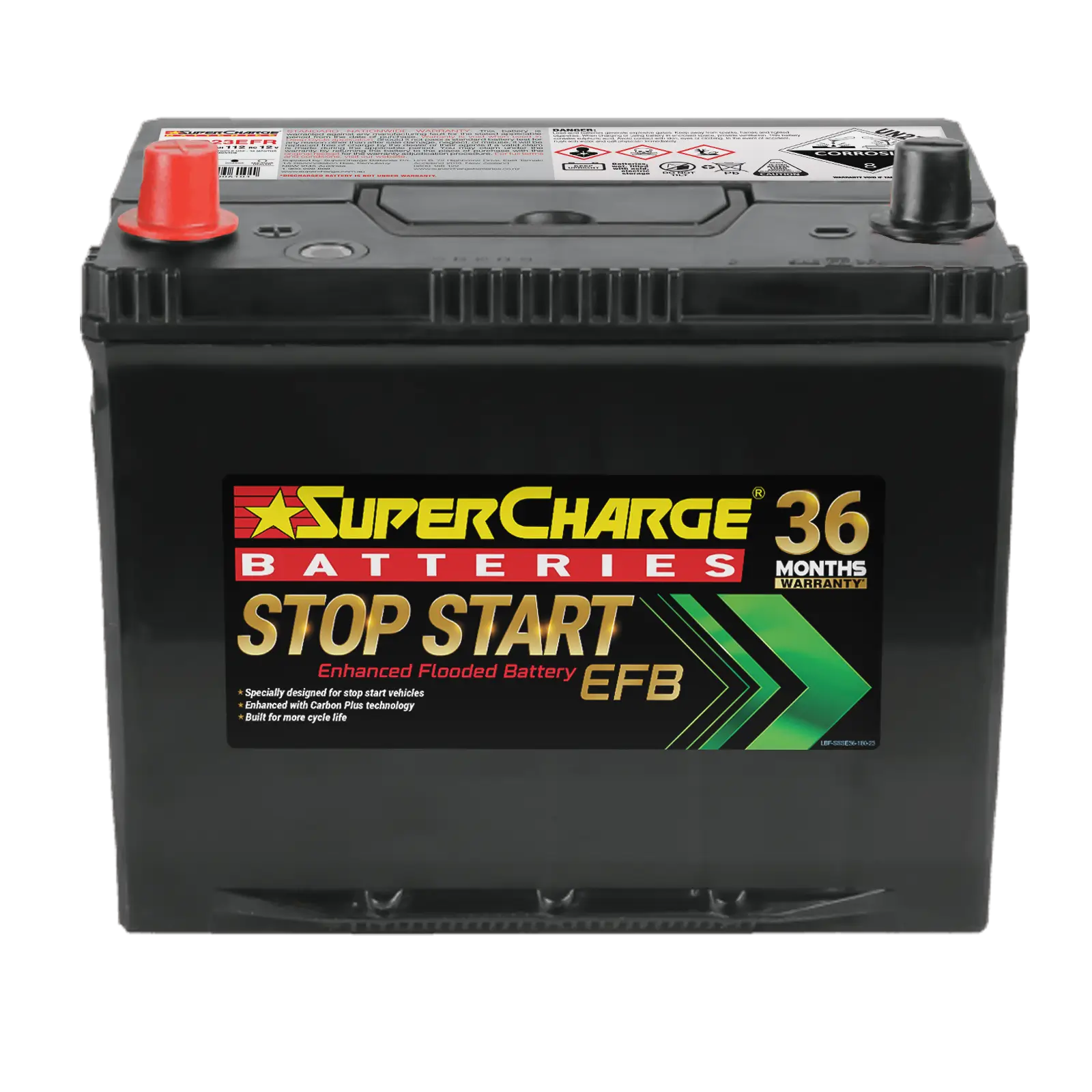 Stop-Start MFD23EFR EFB battery by Supercharge Batteries