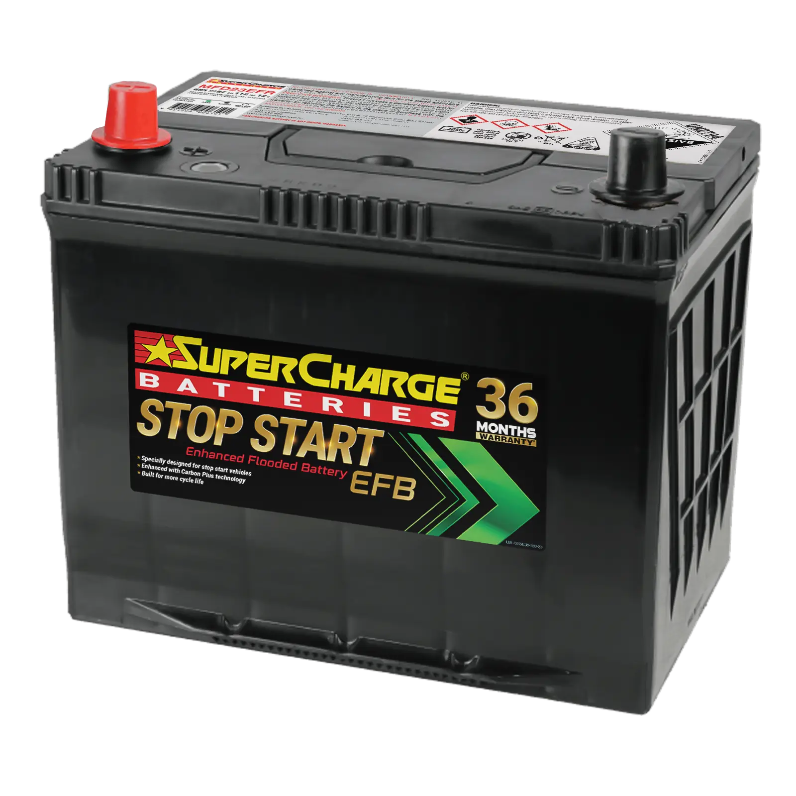 Stop-Start MFD23EFR EFB battery by Supercharge Batteries