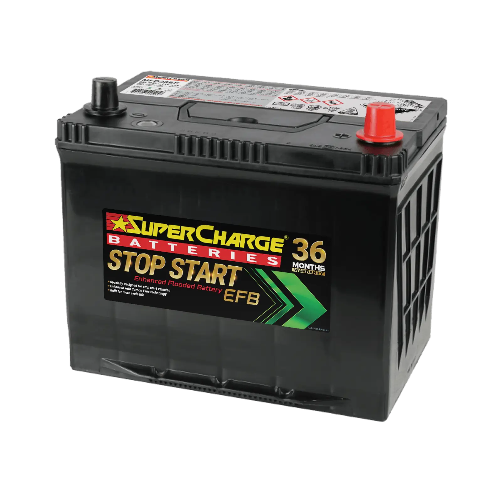 Stop-Start MFD23EF EFB battery by Supercharge Batteries