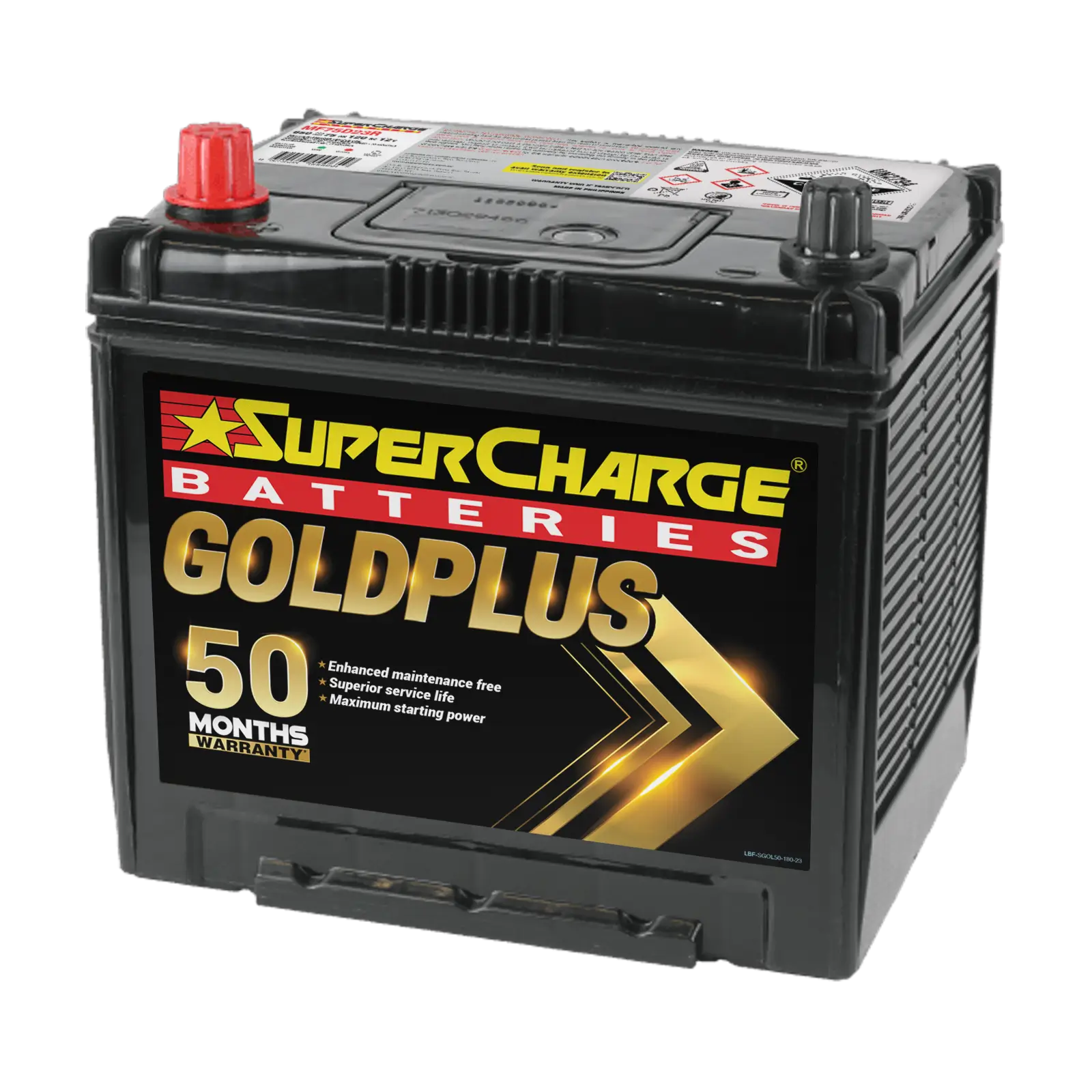GoldPlus MF75D23R Car Battery by Supercharge Batteries