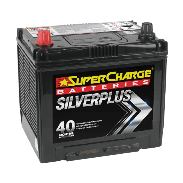 SilverPlus SMF55D23R Japanese Automotive battery by Supercharge Batteries