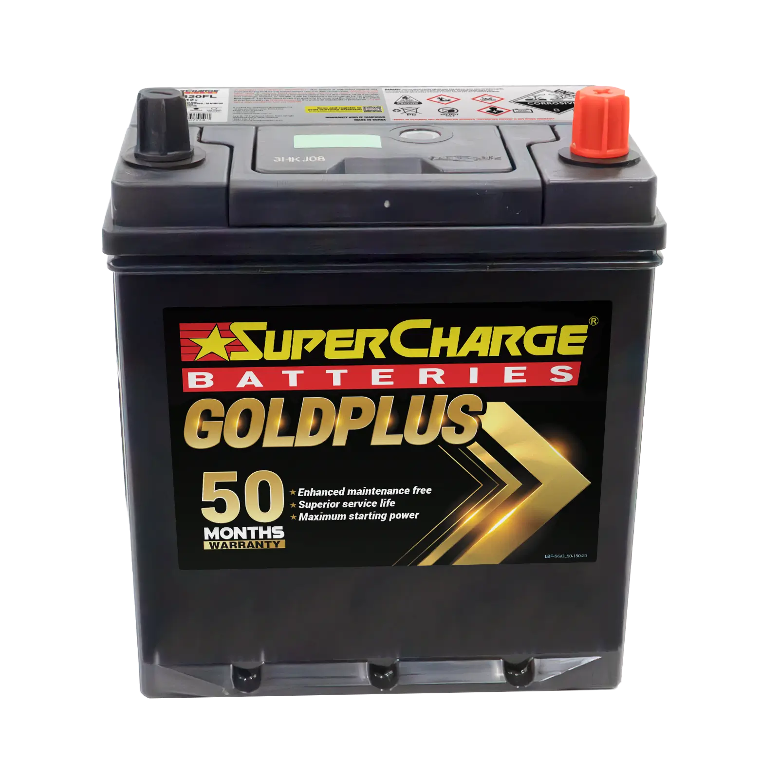 GoldPlus MF40B20FL Car Battery by Supercharge Batteries