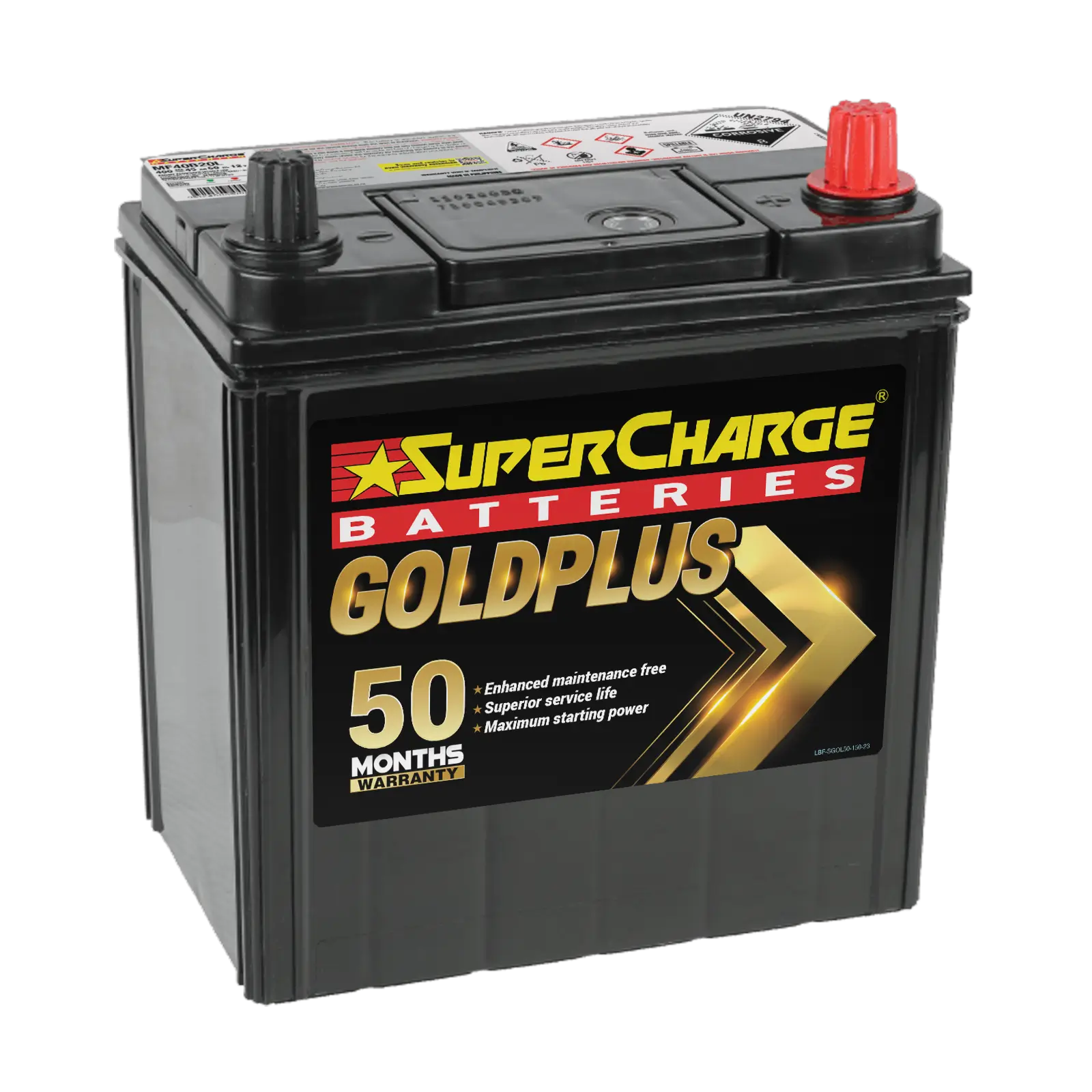 GoldPlus MF40B20L Car Battery by Supercharge Batteries