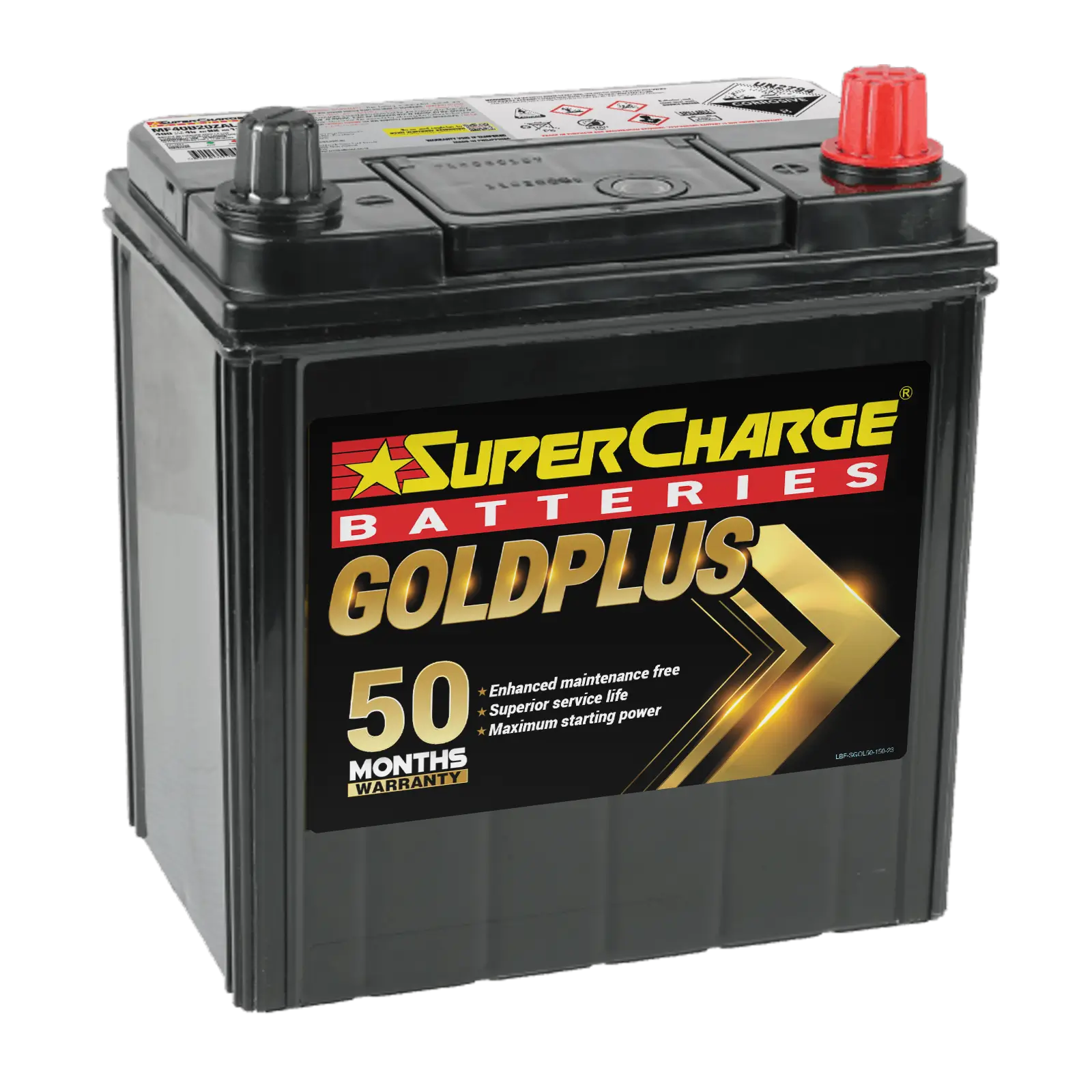 GoldPlus MF40B20ZAL Car Battery by Supercharge Batteries