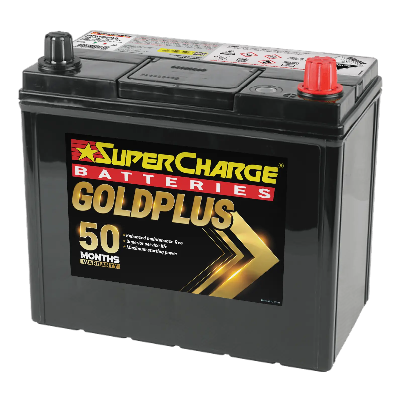 GoldPlus MF55B24LS Car Battery by Supercharge Batteries