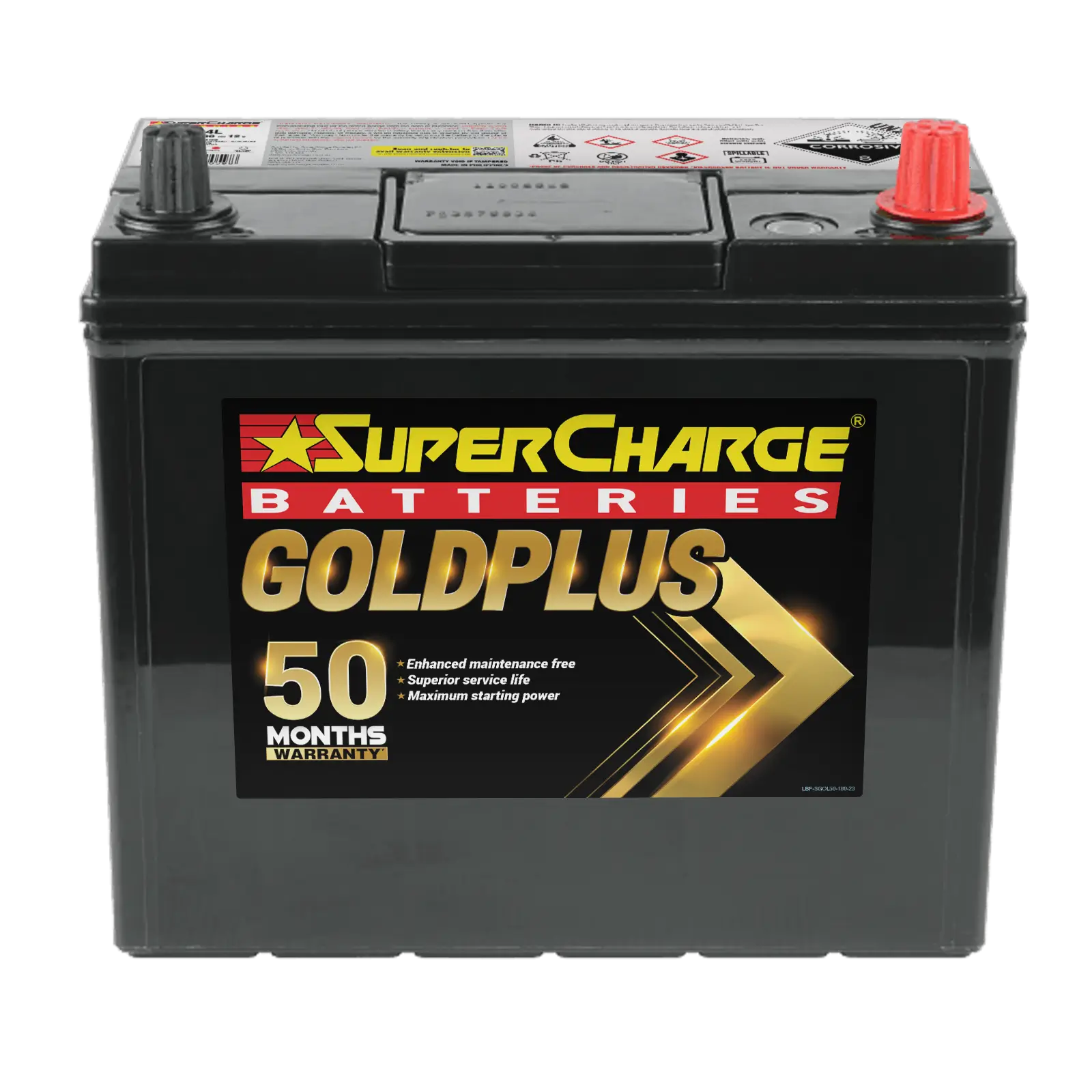 GoldPlus MF55B24L Car Battery by Supercharge Batteries