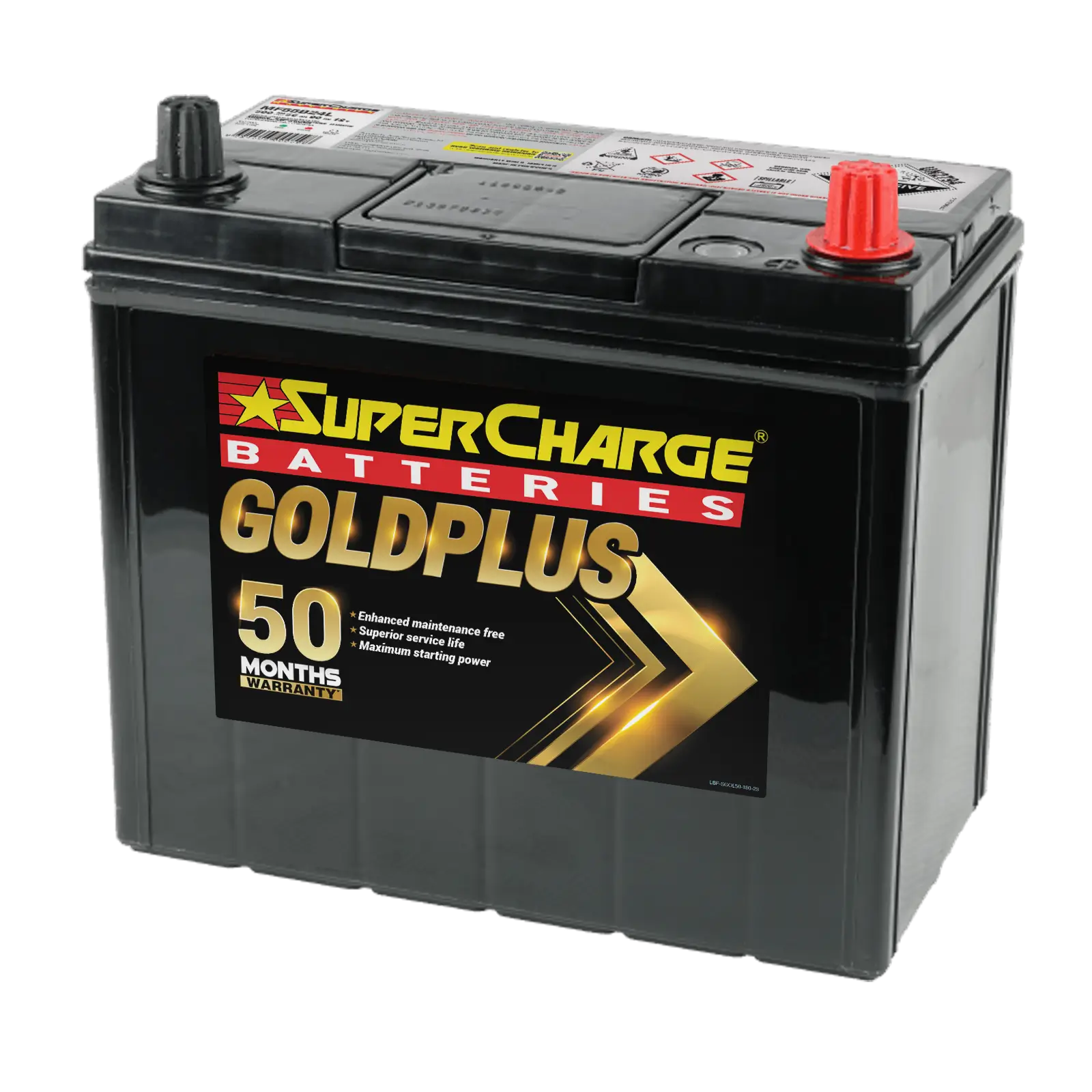 GoldPlus MF55B24L Car Battery by Supercharge Batteries