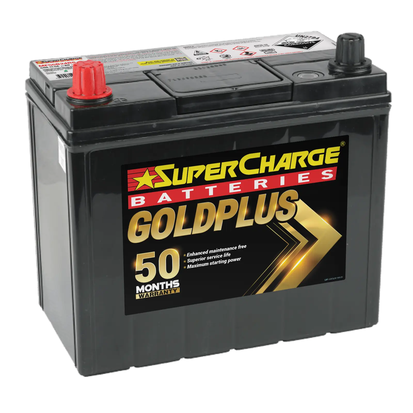 GoldPlus MF55B24RS Car Battery by Supercharge Batteries