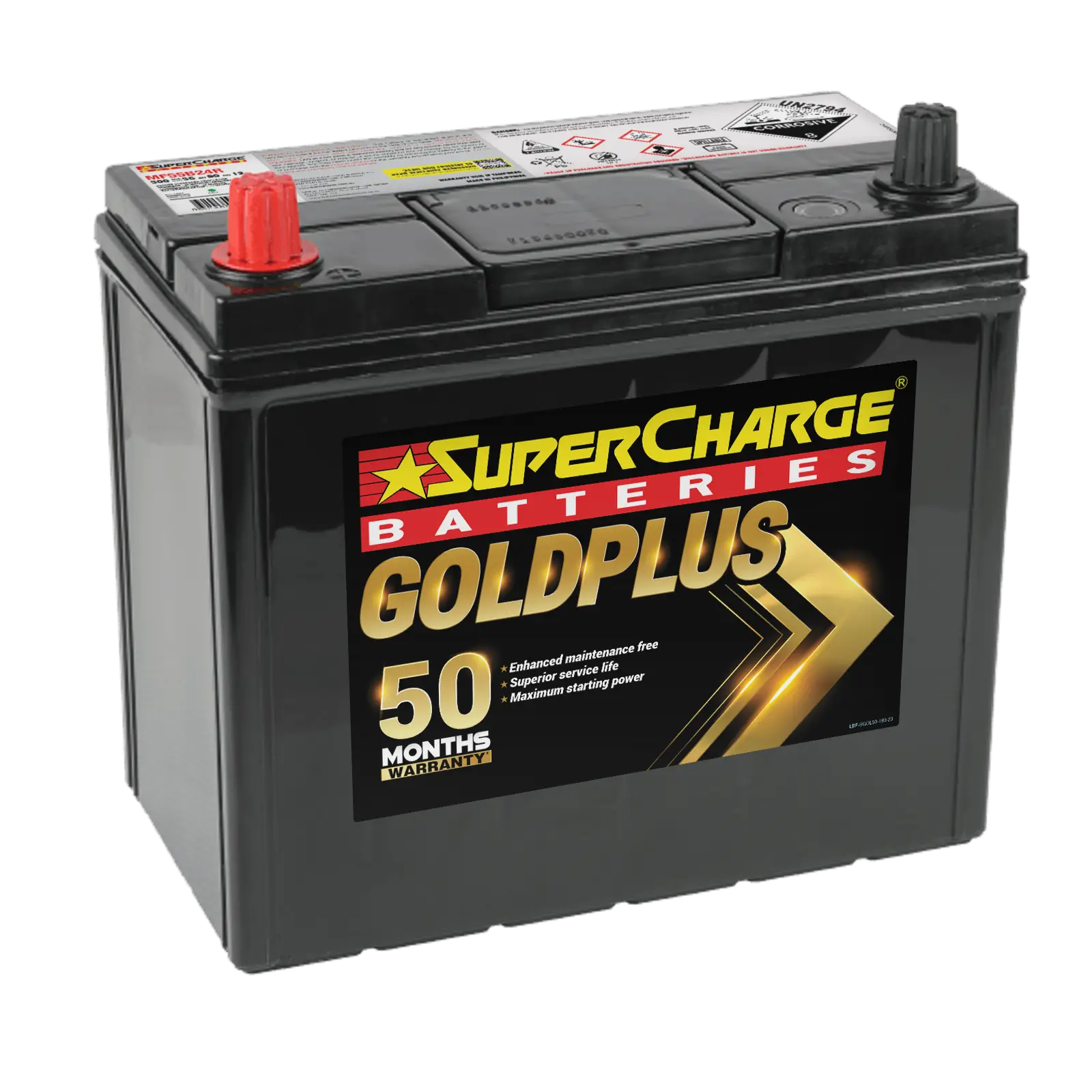 GoldPlus MF55B24R Car Battery by Supercharge Batteries