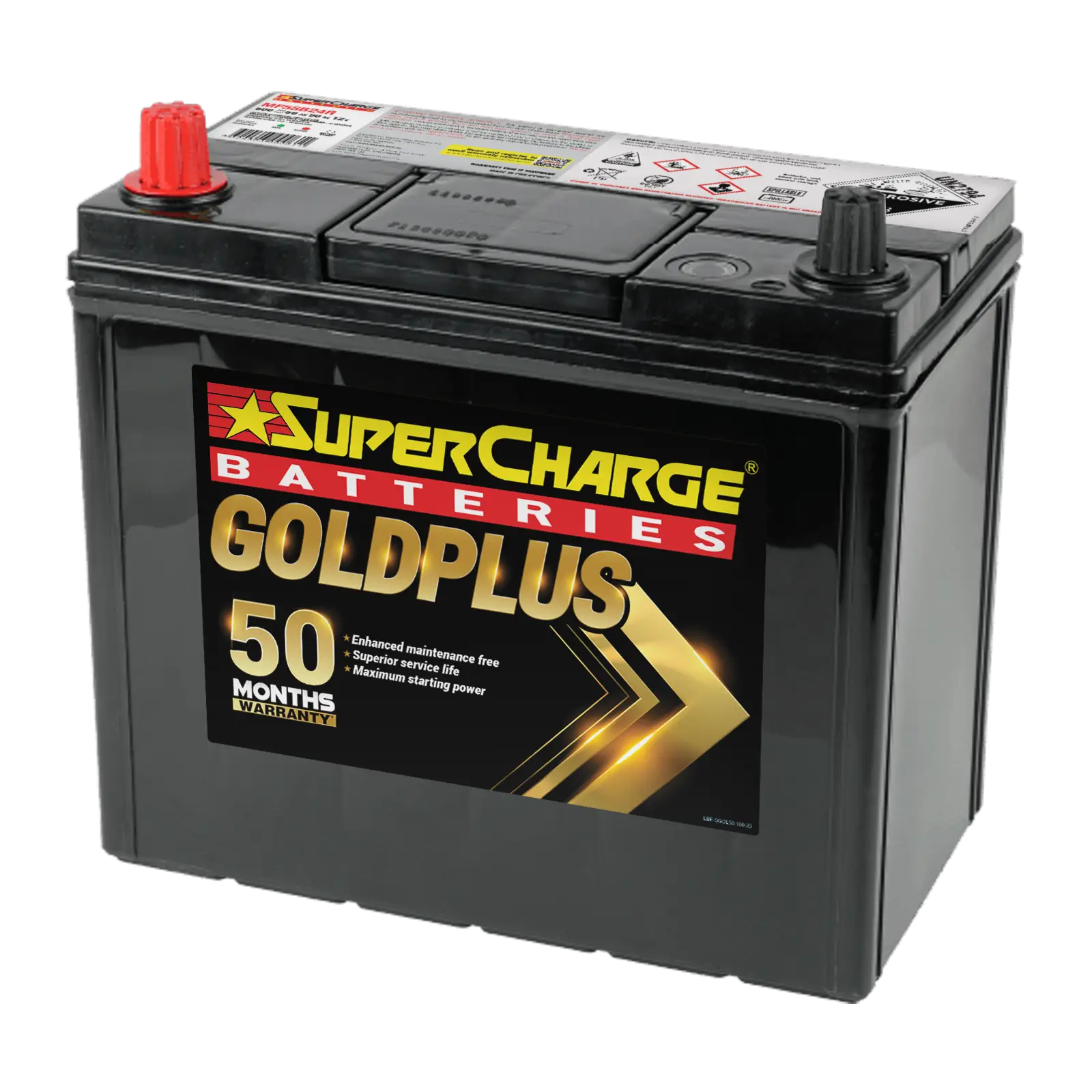 GoldPlus MF55B24R Car Battery by Supercharge Batteries