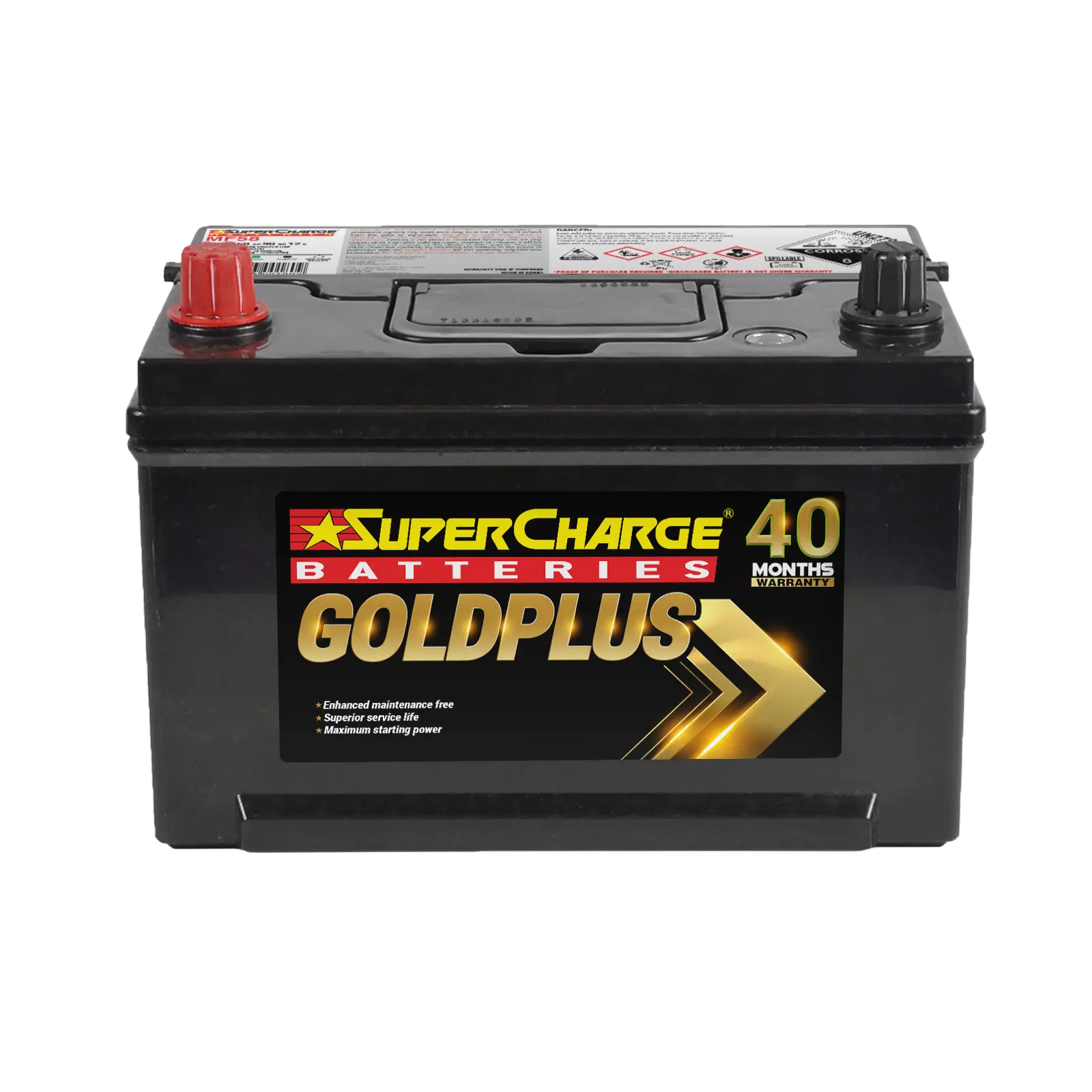 GoldPlus MF58 Car Battery by Supercharge Batteries