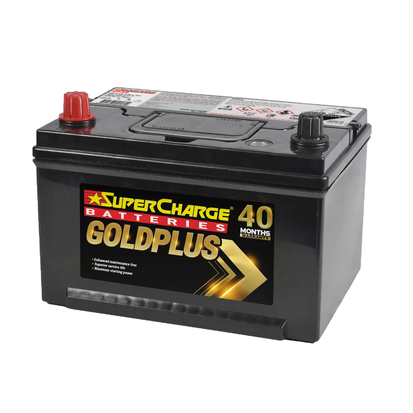 GoldPlus MF58 Car Battery by Supercharge Batteries