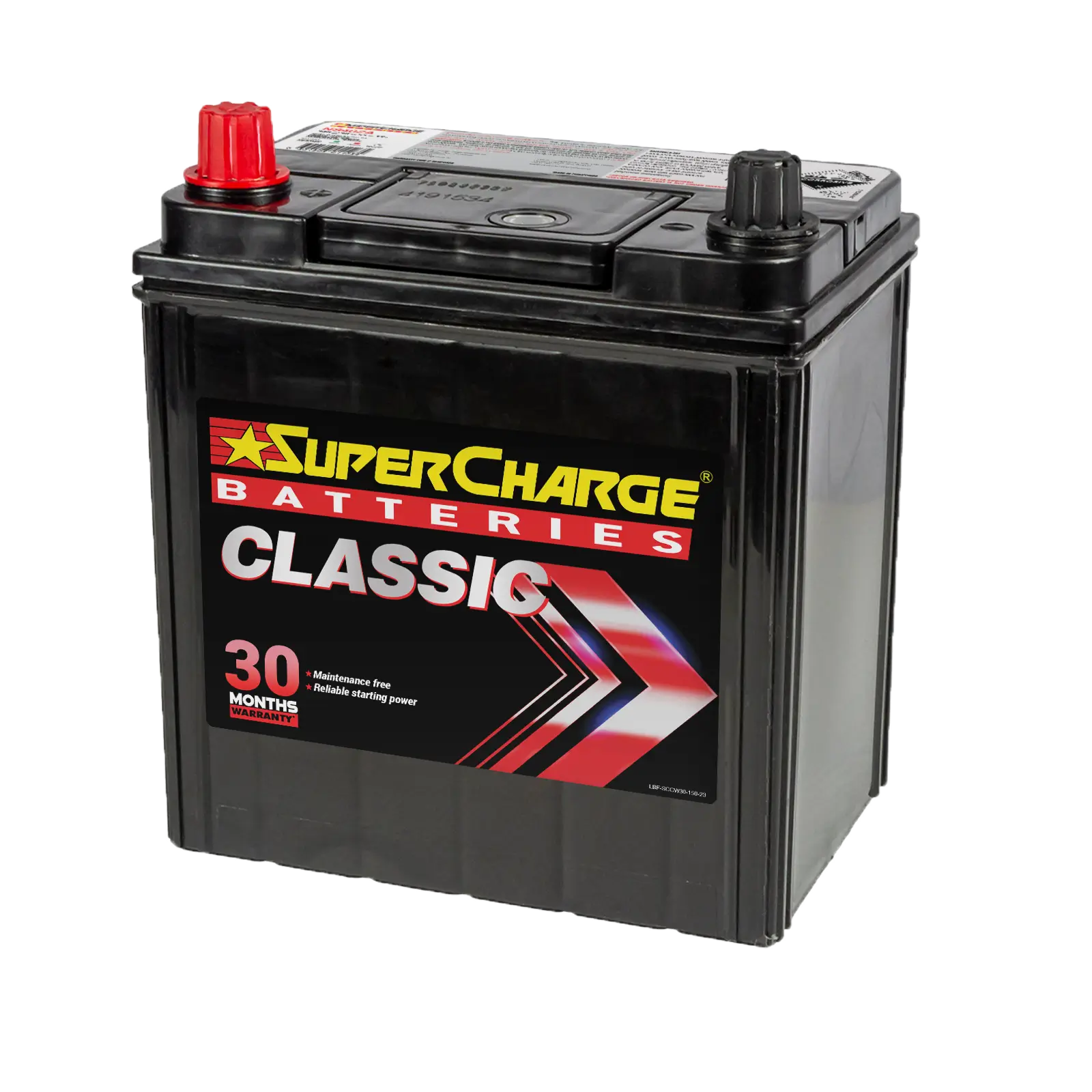 Classic NS40ZA Car Battery by Supercharge Batteries