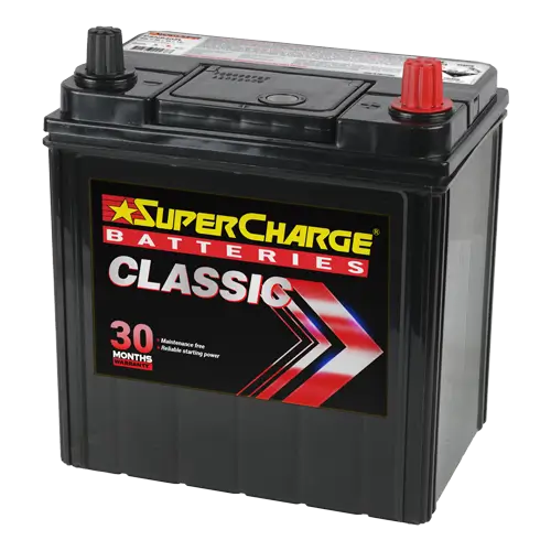 Classic NS40ZL Car Battery by Supercharge Batteries