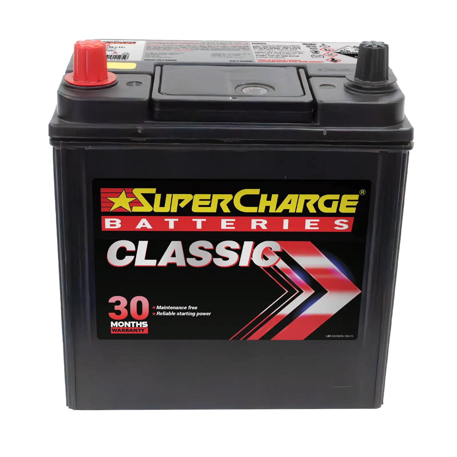 Classic NS40Z Car Battery by Supercharge Batteries