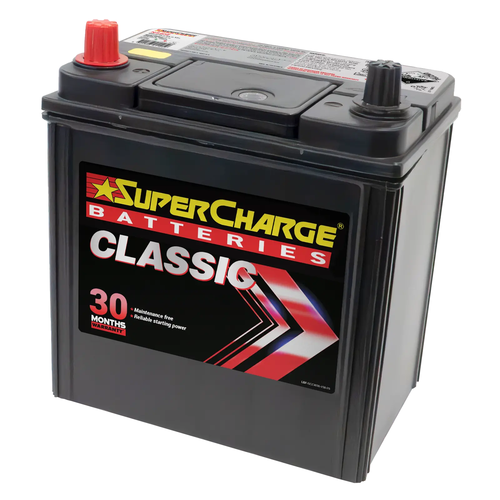 Classic NS40Z Car Battery by Supercharge Batteries