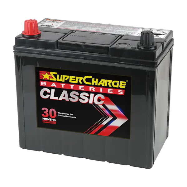 Classic NS60RS Car Battery by Supercharge Batteries