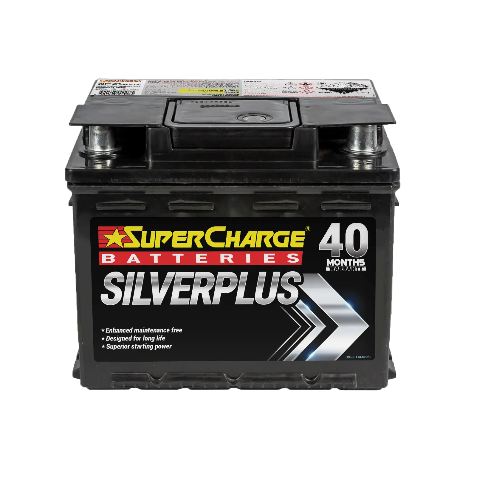 SilverPlus SMF44 Car Battery by Supercharge Batteries