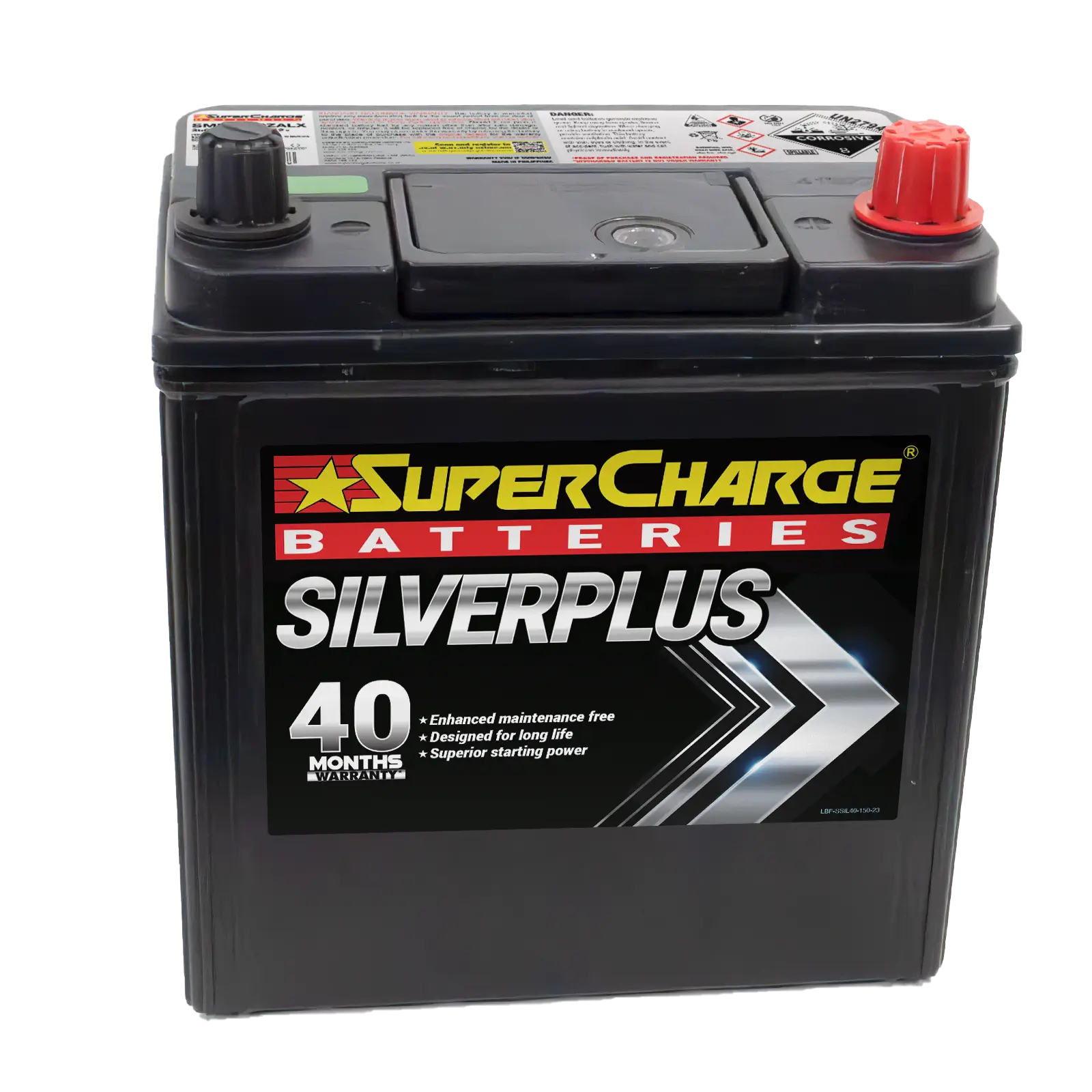 SilverPlus SMFNS40ZALX Car Battery by Supercharge Batteries