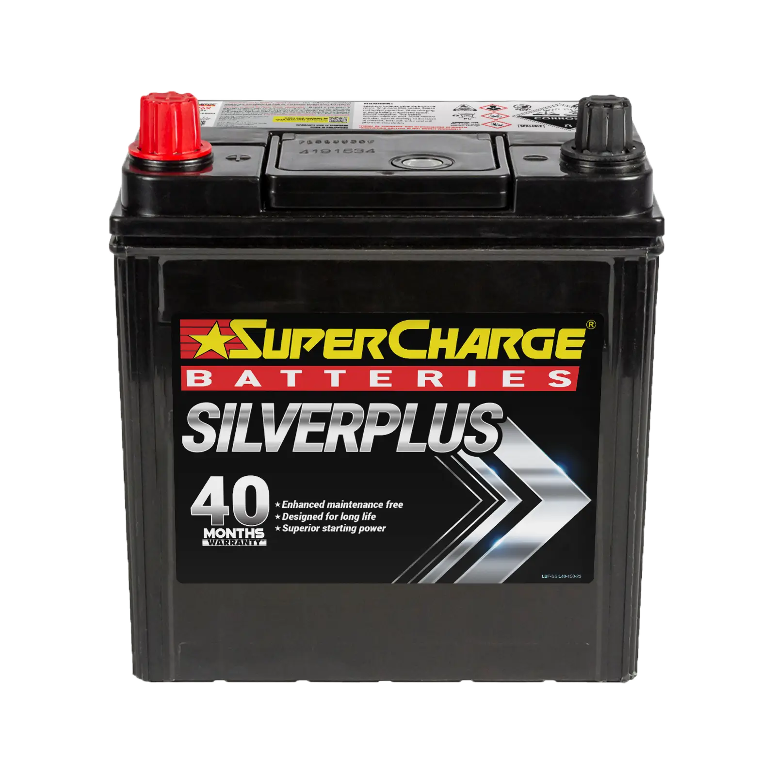 SilverPlus SMFNS40ZAX Car Battery by Supercharge Batteries